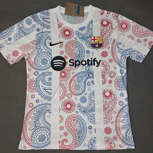 25 /26 BAR White Special Edition Player Version Soccer Jersey(黑色spotify)