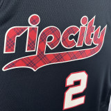 23/24 Trail Blazers AYTON #2 Black City Edition Top Quality Hot Pressing NBA Jersey