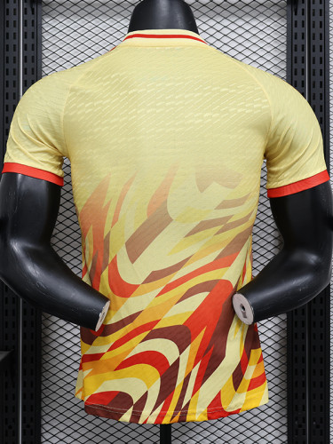 2024 Spain Yellow Red Special Edition Player Version Soccer Jersey