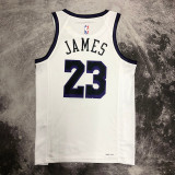 22/23 LAKERS JAMES #23 White City Edition Top Quality Hot Pressing NBA Jersey