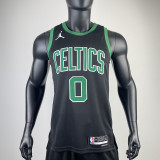 22/23 CELTICS TATUM #0 Black Top Quality Hot Pressing NBA Jersey (Trapeze Edition) 飞人版