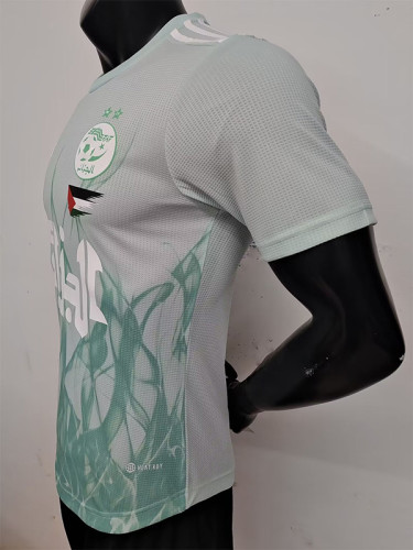23/24 Algeria White Green  Special Edition  Player Version Soccer Jersey # A16