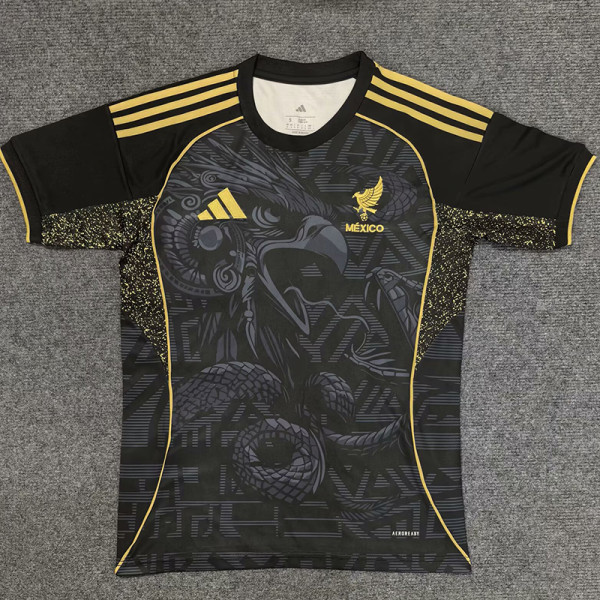25/26 Mexico Snake Eagle Edition Black Fans Soccer Jersey