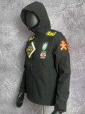 2024 Brazil Black Thin Style Windbreaker T09(连帽）