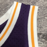 1984/1985 LAKERS JOHNSON #32 Purple Retro Top Quality Hot Pressing NBA Jersey(圆领）