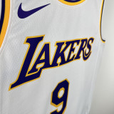 22/23 LAKERS BROWNIES # 9 White Top Quality Hot Pressing NBA Jersey(圆领)