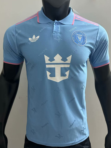25/26 Inter Miami Sky Blue Player Version  Polo Shirts