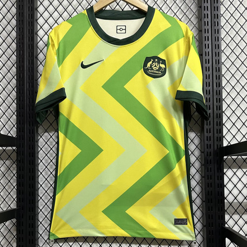 25/26 Australia Home  Fans Soccer Jersey