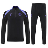 25/26 BAR Black  Half Pull Tracksuit  (半拉链)