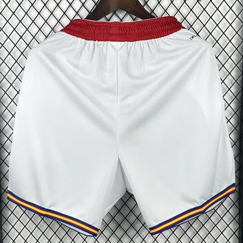 24/25 Warriors White Retro Top Quality NBA Pants