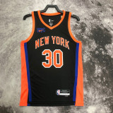22/23 KNICKS RANDLE #30 Black City Edition Top Quality Hot Pressing NBA Jersey