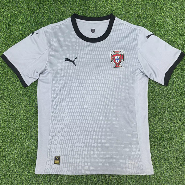 25/26 Portugal Grey GoalkeeperFans Soccer Jersey