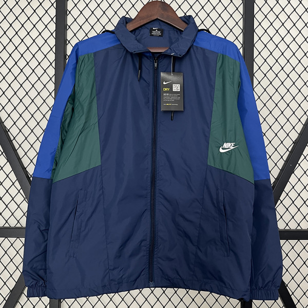 2024 New NK Royal Blue Windbreaker(连帽）