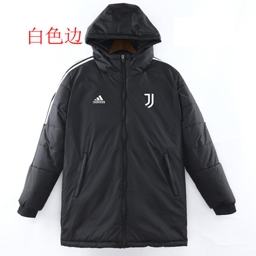 22/23 JUV Black Hooded Cotton Coat White Edge (白色边) 棉衣