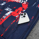 24/25 PSG Sapphire Blue Inkjet Hooded  Tracksuit