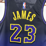24/25 LAKERS JAMES#23 Royal Blue City Edition Top Quality Hot Pressing NBA Jersey