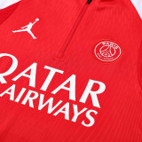 25/26  PSG Red  Half Pull Tracksuit  (半拉链)
