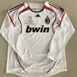 2006/2007 ACM Away White Long Sleeve Retro Soccer Jersey (长袖)(带决赛小字)
