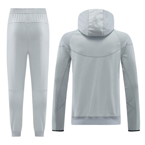 24/25 NM07 Grey Hooded Jacket Tracksuit