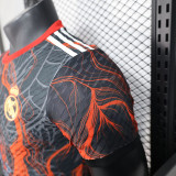 25/26 RMA Black Dragon Pattern Black Player Version Soccer Jersey