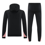 24/25 PSG Black Hooded  Tracksuit