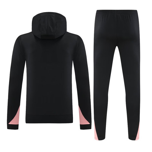 24/25 PSG Black Hooded  Tracksuit