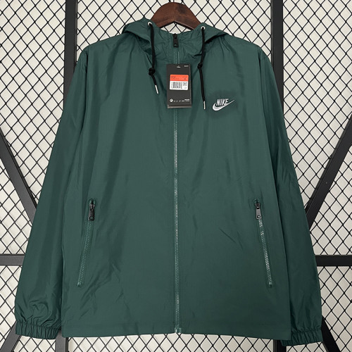 2024 New NK Green Windbreaker(背上带字、连帽）