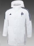 24/25 Grêmio White Hooded Cotton Coat 宝蓝连帽棉衣