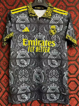 24/25 RMA Black Team Emblem Special Edition Fans Training shirts 24/25 RMA Black Team Emblem Special Edition Fans Training shirts