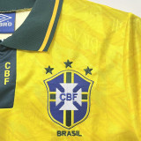 1991/1993 Brazil Home Retro Soccer Jersey