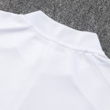 25/26  RMA White Kids  Half Pull Tracksuit #E2508 (半拉链)