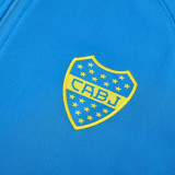 25/26  Boca Juniors Blue Retro Jacket Tracksuit#F06