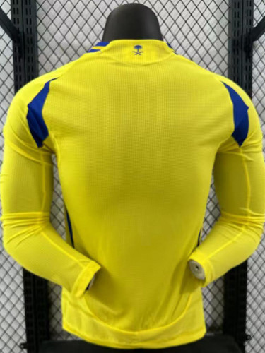 24/25 AL-Nassr Home Player Version Long Sleeve Soccer Jersey(长袖)