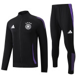 24/25  Germany Black Jacket Tracksuit(紫边）