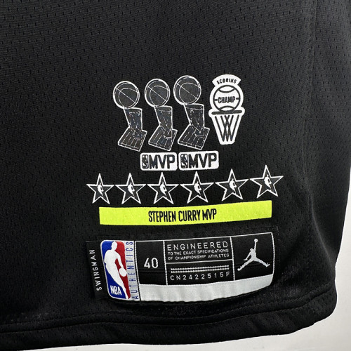 WARRIORS CURRY #30 Black Glory Edition Top Quality Hot Pressing NBA Jersey 荣耀版