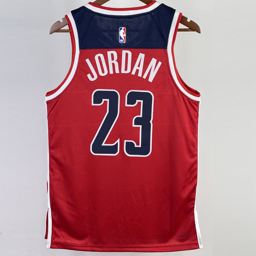22/23 Wizards JORDAN #23 Red Top Quality Hot Pressing NBA Jersey