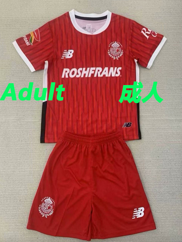 24/25 Toluca CD Home Fans Soccer Jersey(成人套装)