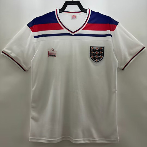 1980/1982 England Home White Retro Soccer Jersey