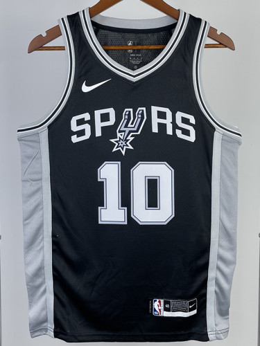 22/23 SA Spurs SOCHAN #10 Black Top Quality Hot Pressing NBA Jersey