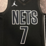 22/23 NETS DURANT #7 Black Top Quality Hot Pressing NBA Jersey (Trapeze Edition)