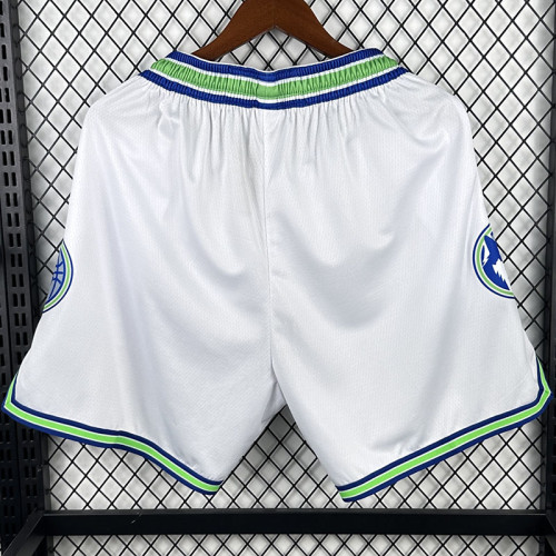 23/24 Timberwolves  White  Top Quality Retro NBA Pants