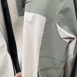 24/25 F701 TNF Green & White Single Layer Hooded Windbreaker (连帽）