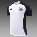 24/25 Germany  white Black shoulder Training Short Suit