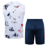 24/25 PSG White Tank top and shorts suit