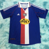 2000/2001 Lyon Away Blue Retro Soccer Jersey