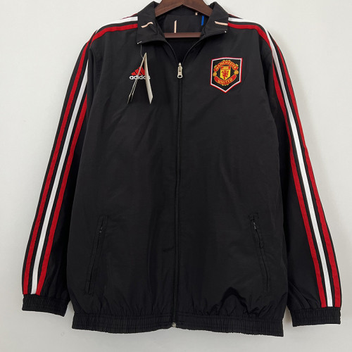 22/23 Man Utd Black Double Sided Windbreaker (双面风衣)