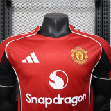 25/26 Man Utd Home Player Version Soccer Jersey