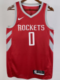 2018/19 ROCKETS WESTBROOK #0 Red Away Top Quality Hot Pressing NBA Jersey