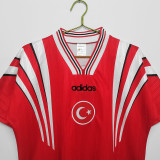 1996 Turkey Home Retro Soccer Jersey