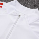 25/26 Bayern  White Half Pull Tracksuit #B2530 (半拉链)